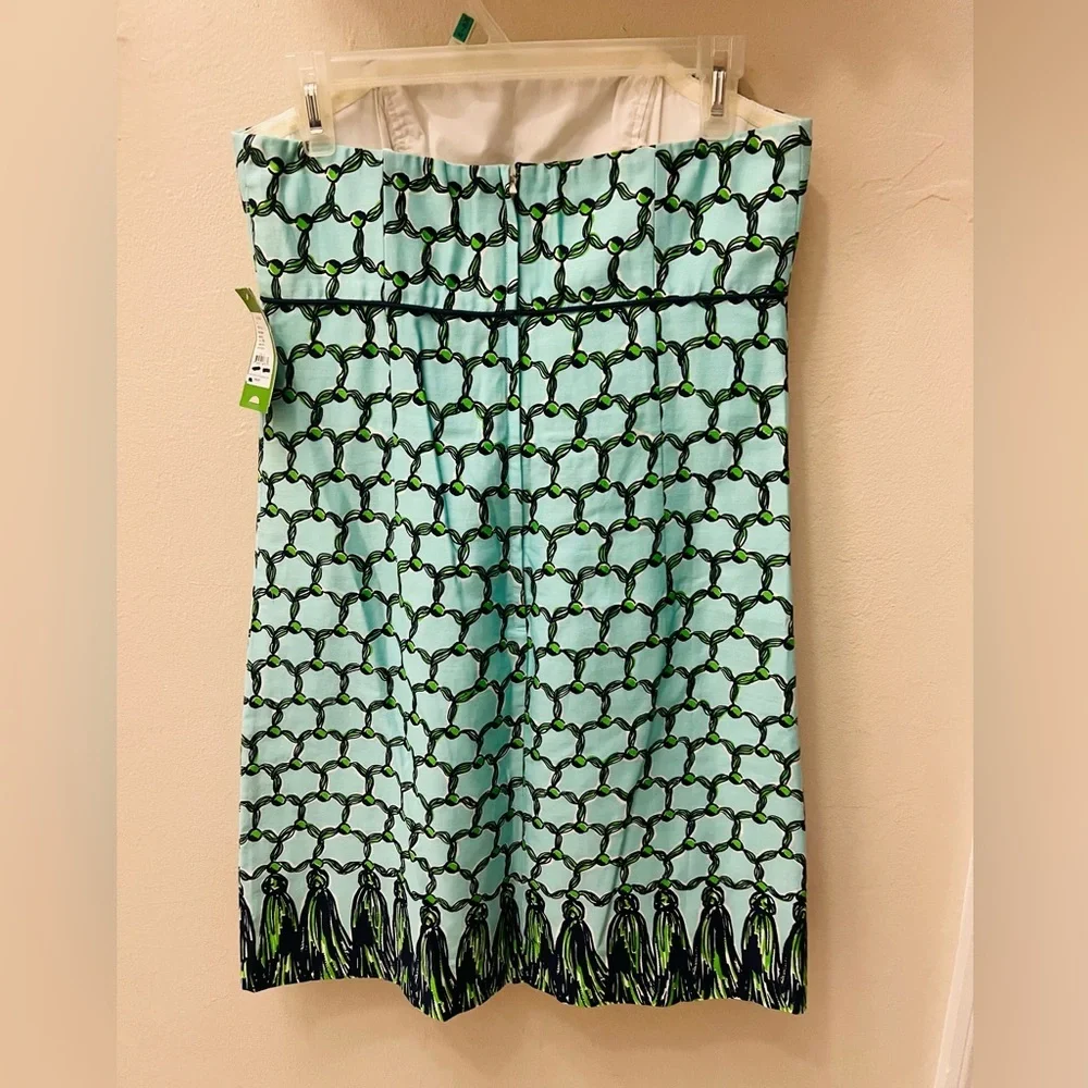 💚Lilly Pulitzer💚#Aqua and Black Geometric Dress - Picture 4 of 4